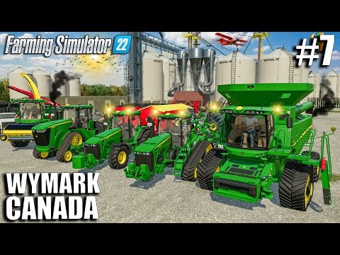 BUYING NEW EQUIPMENT for GRANPA&#39;S $5.000.000 FARM | WYMARK CANADA | Farming Simulator 22