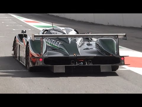 The legendary 2003 Bentley Speed 8 LMP racecar engine sound + 2000 Bentley EXP Speed 8