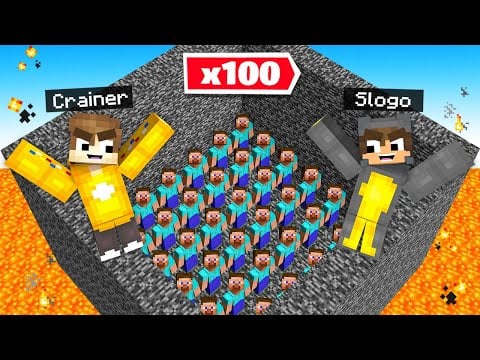 Trapping 100 FANS In Minecraft!