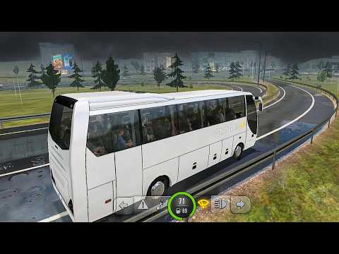 Driving Through a Rainstorm from Fort Collins to Denver in Bus Simulator