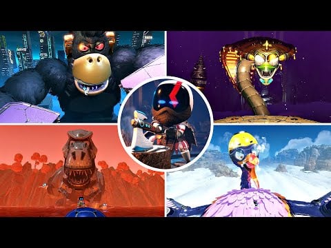 Astro Bot - All Bosses &amp; Ending (All Boss Fights) PS5 Gameplay 4K 60FPS 2024