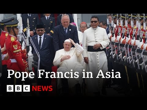 Pope Francis begins historic Asia Pacific trip | BBC News