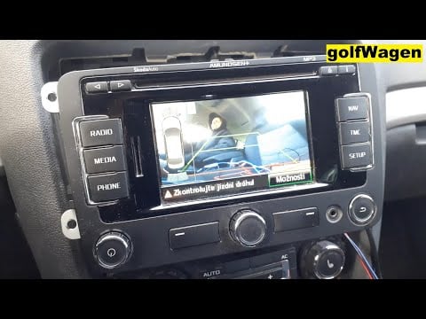 Skoda Octavia 2 RNS315 Amundsen Rear View Camera install coding