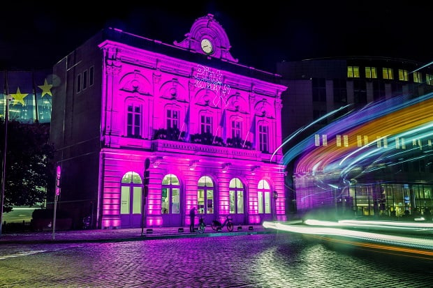 Station Europe lights up for Pink October breast cancer awareness month 