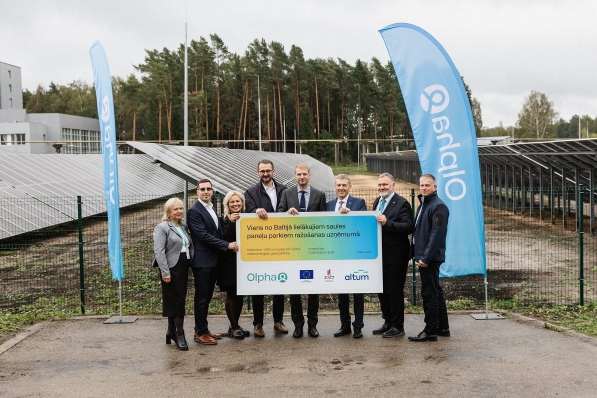 Another solar energy park opens in Latvia