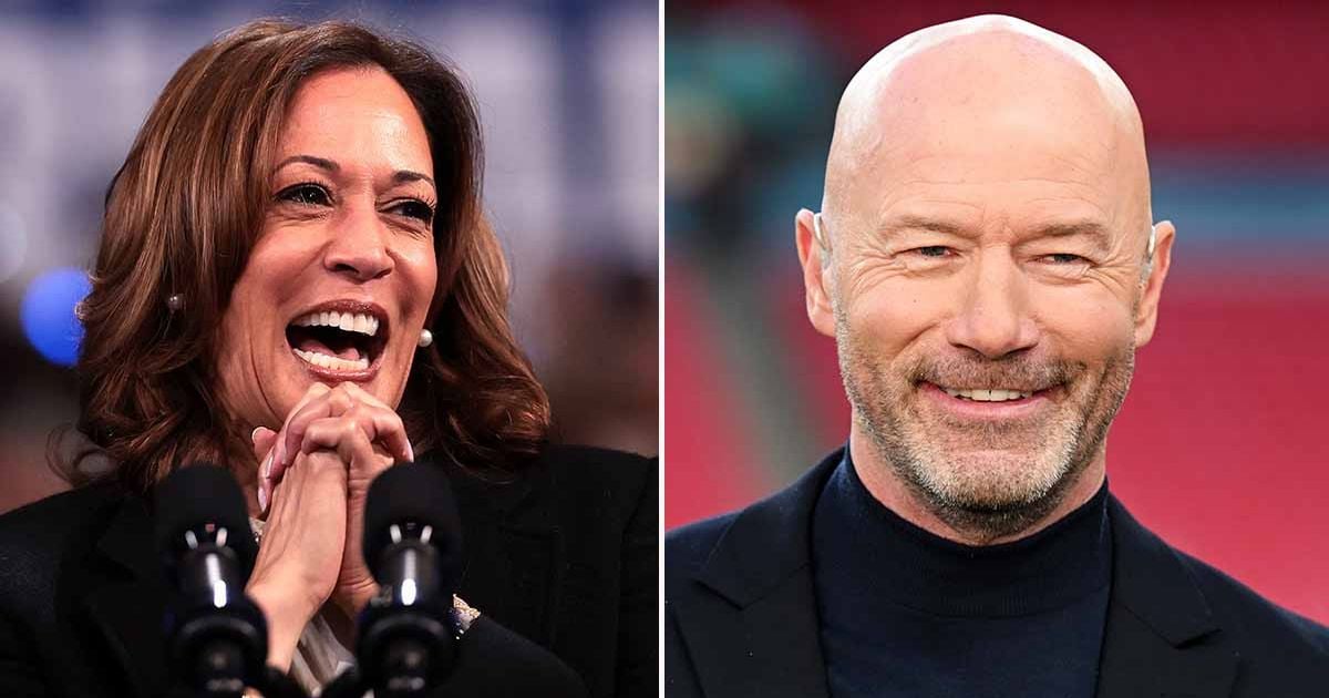 Iconic Alan Shearer commentary featured in Kamala Harris US presidential video