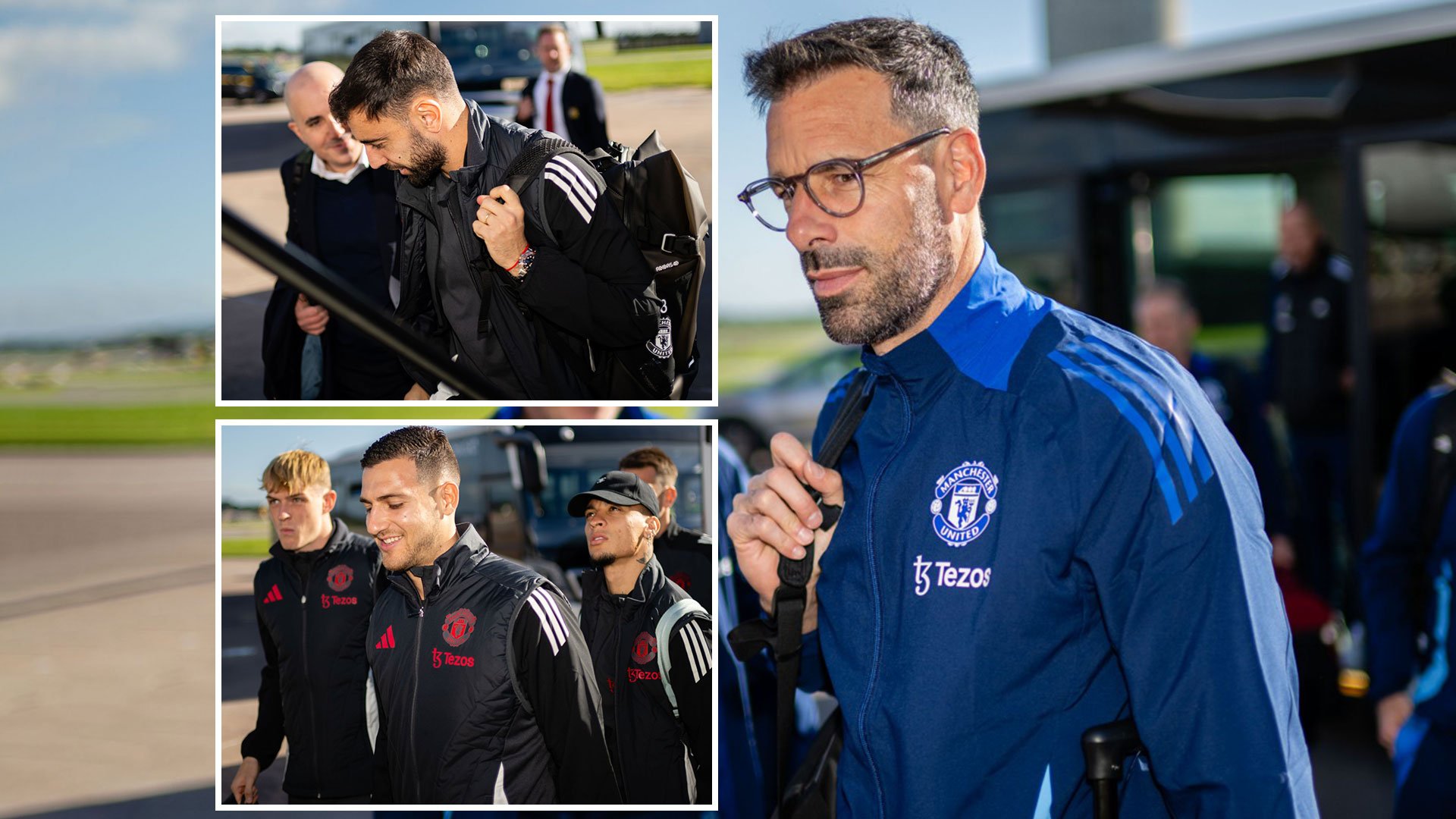 Man Utd chaos just 24 hours before Porto clash as flight to Portugal is delayed by THREE HOURS due to severe weather