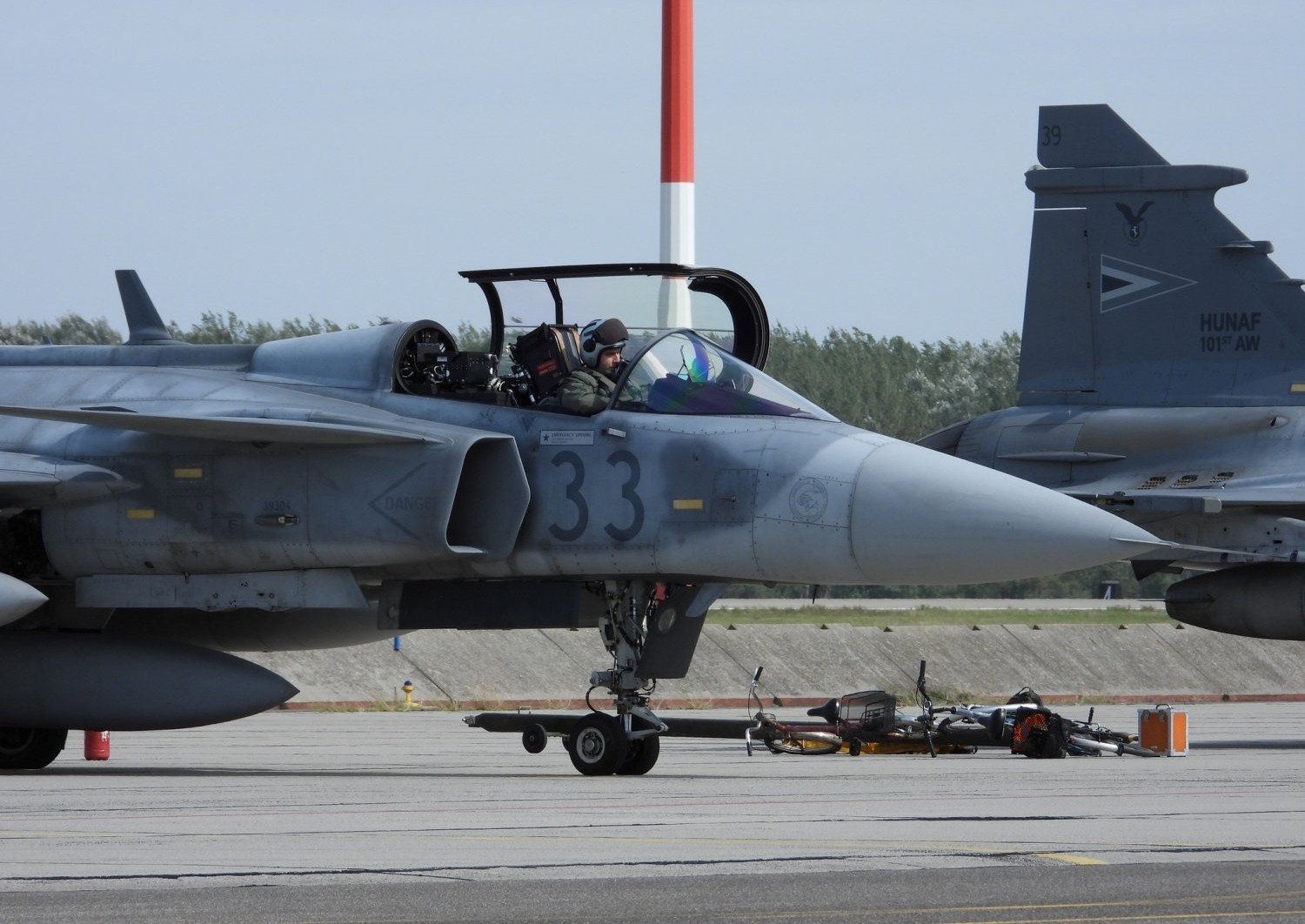 Hungarian Gripen Aircraft on NATO Exercise in Greece