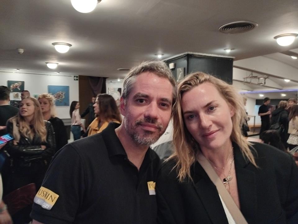 PHOTOS: Kate Winslet and Alexander Skarsgard spotted in Budapest art cinema