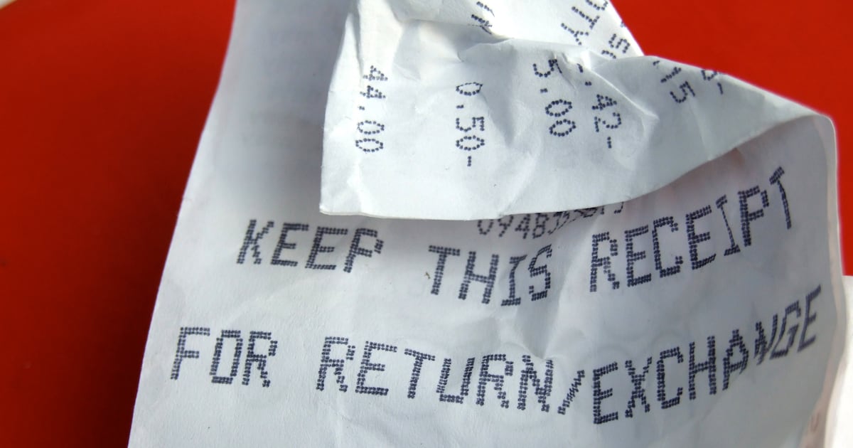 If you think you have an automatic right to a receipt, you are wrong