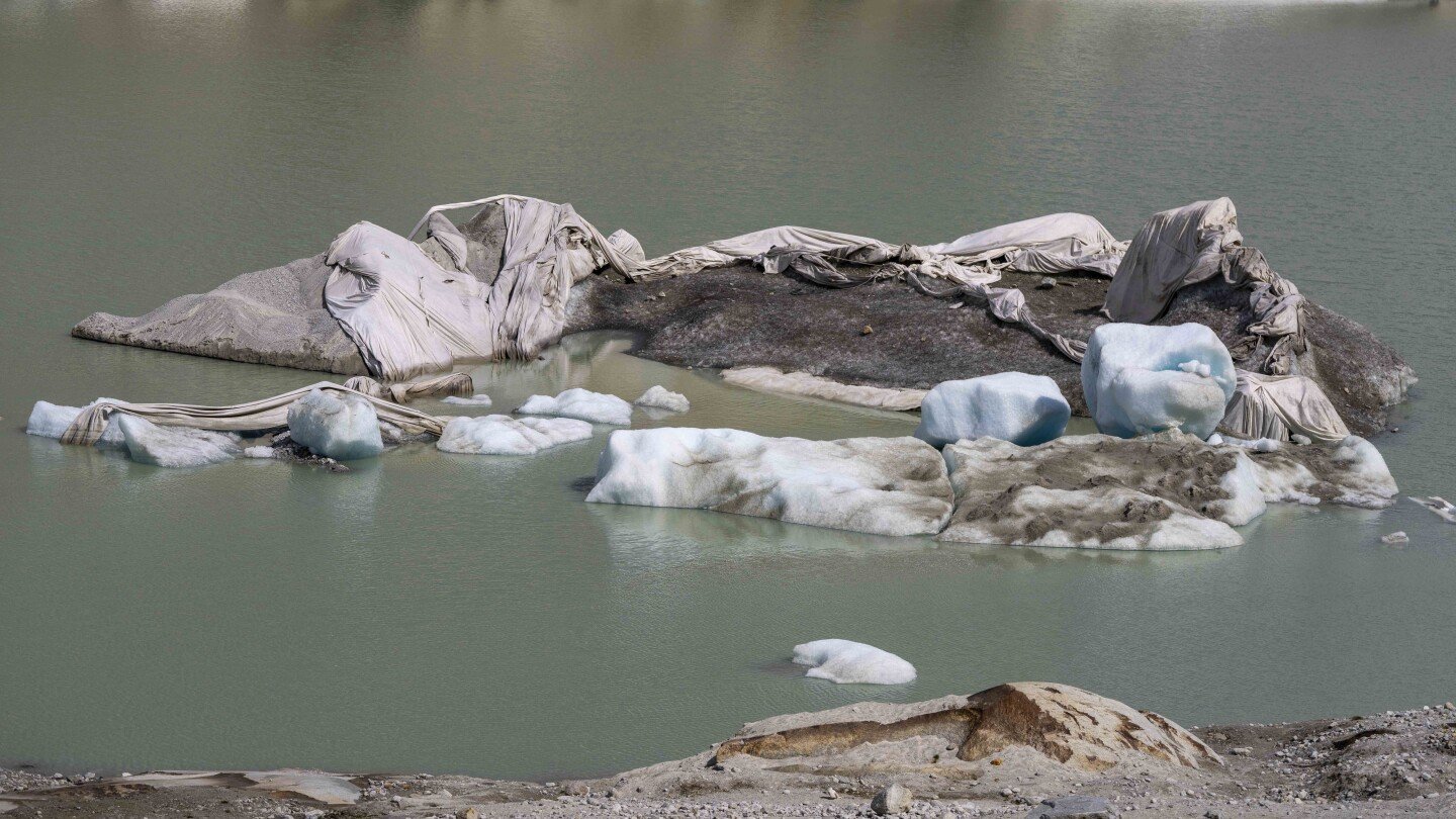 Swiss glaciers are receding again after 2 punishing years and despite a good start to 2024