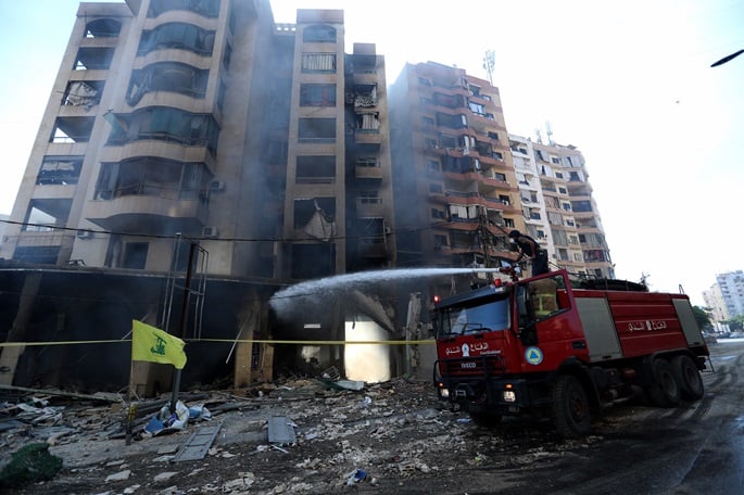 Israel attacks residential building in Beirut's suburbs