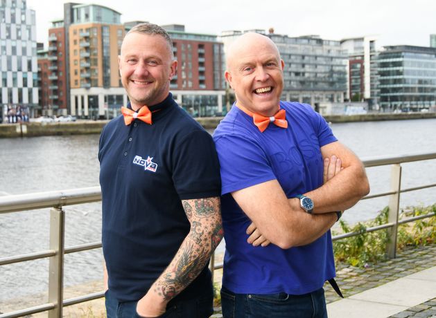 Radio Nova presenters PJ Gallagher and Jim McCabe get ready to take icy dip in the nip for cancer care