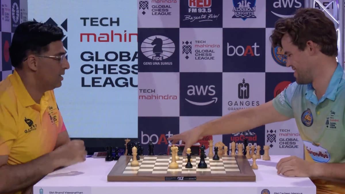 Global Chess League 2024: Viswanathan Anand, Magnus Carlsen settle for a draw as Season 2 kicks off in London