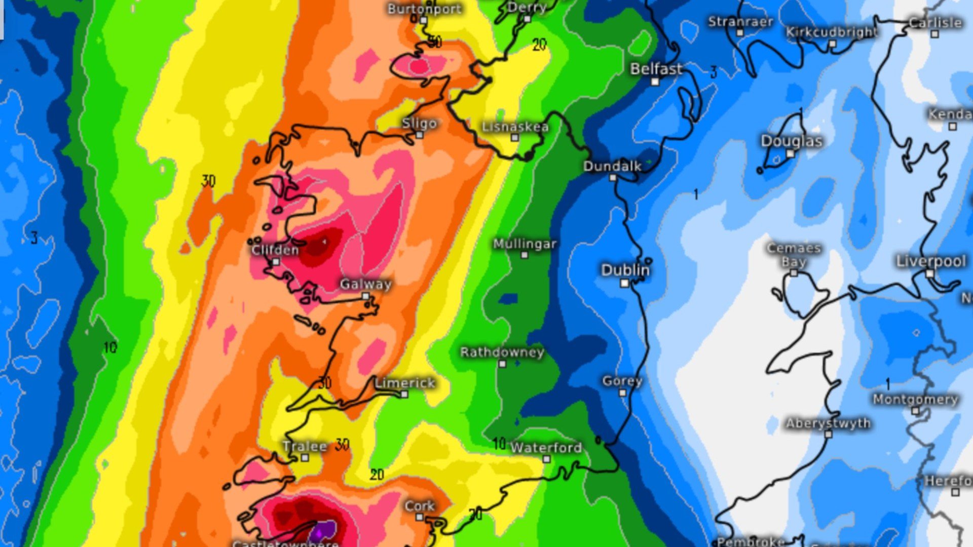 'Dangerous' Met Eireann weather warning as 'heavy & persistent rain' to pummel Ireland amid flood risk for 7 counties