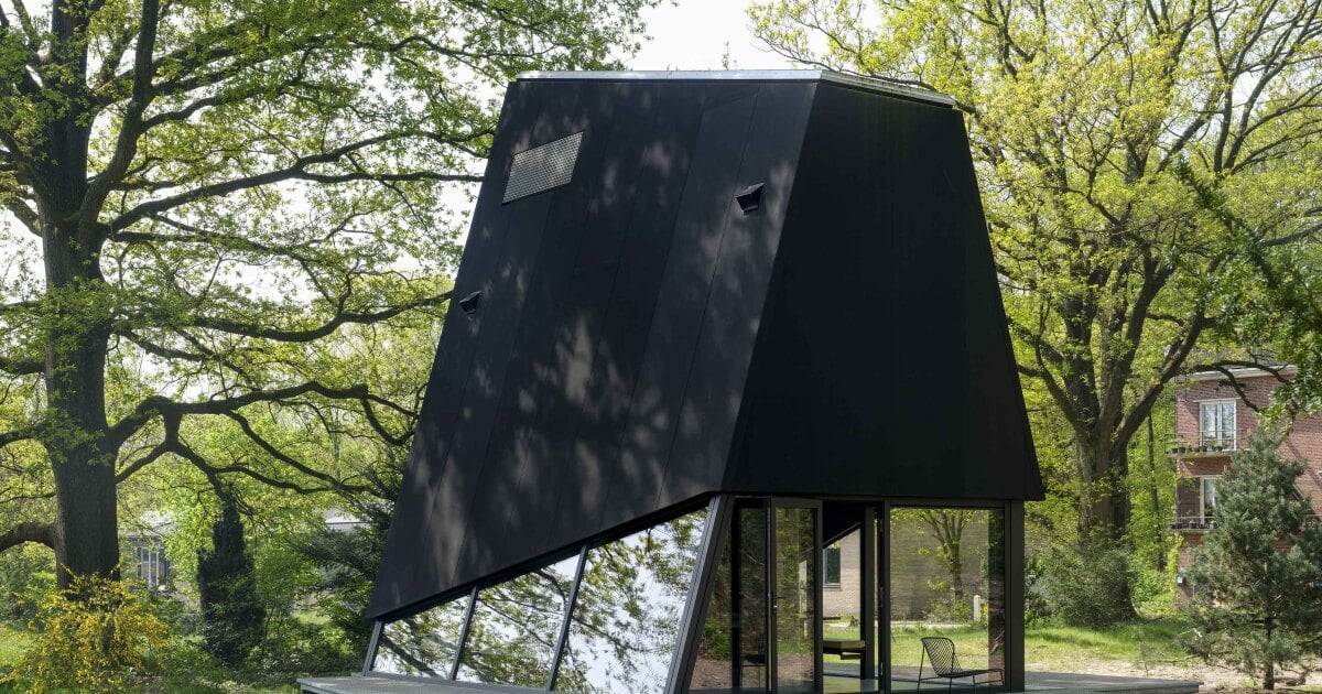 Compact retreat is inspired by F-117 Nighthawk stealth aircraft