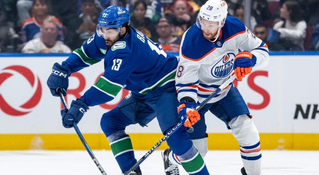 Bains makes case as full-time Canucks player in pre-season win vs. Oilers