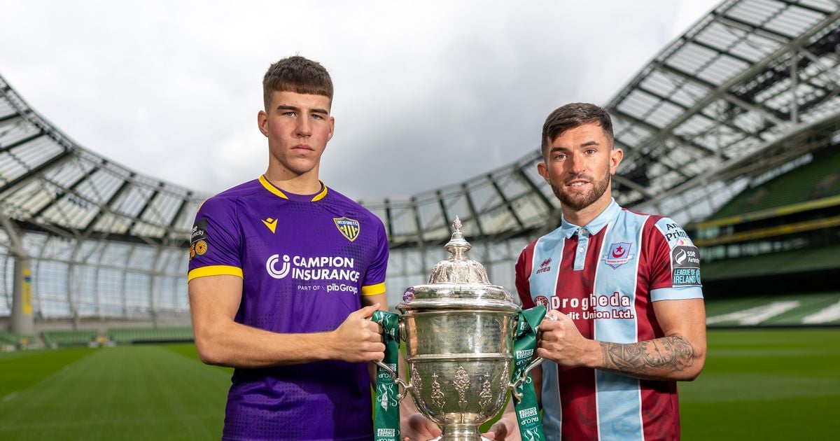 What time and TV channel is Drogheda United v Wexford on today in the FAI Cup semi-final?