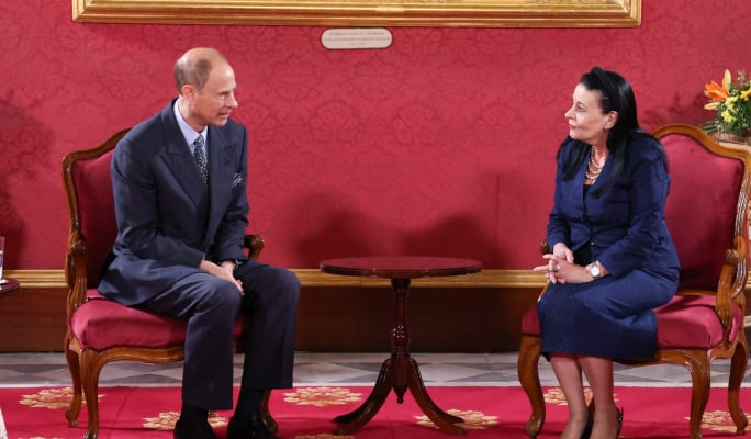  President receives courtesy call by the Duke and Duchess of Edinburgh 