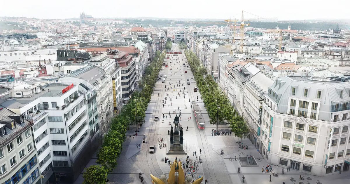 City unveils new design for Prague's Wenceslas Square