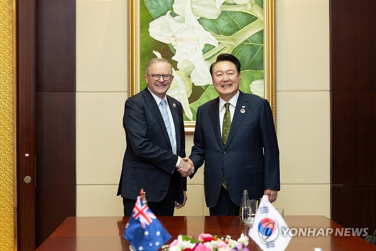 S. Korea, Australia agree to expand defense, supply chain cooperation