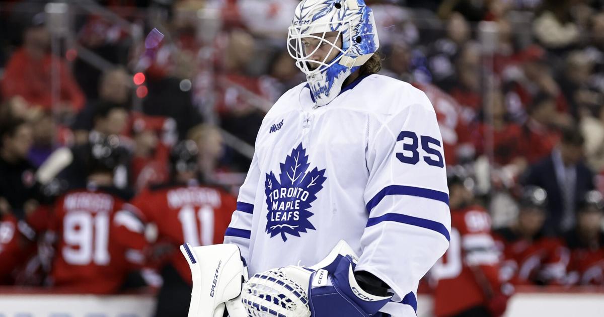 How Leafs goalie Dennis Hildeby beat the Devils (and his nerves) in first start