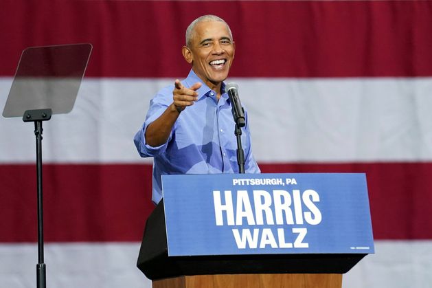 Obama targets male voters in impassioned appeal to reject Donald Trump's bravado and to vote for Harris