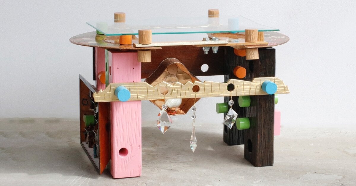 reused toys and roadside finds shape shigeki yamamoto's tables at dutch design week 2024