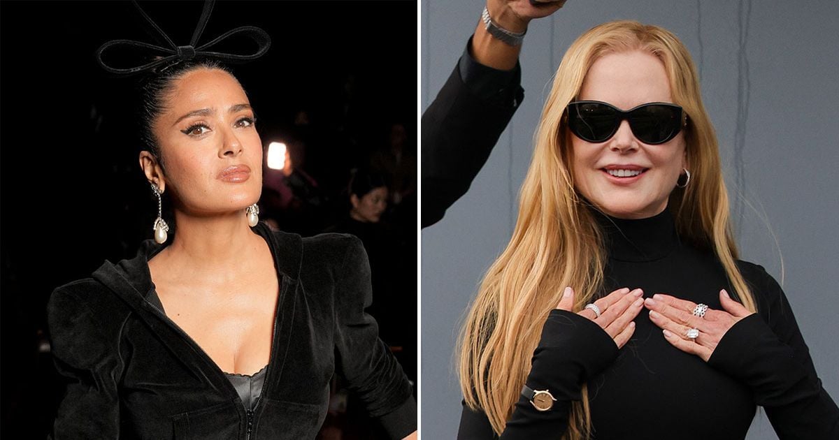 Nicole Kidman slammed for 'rudely' shoving Salma Hayek as she's caught on camera