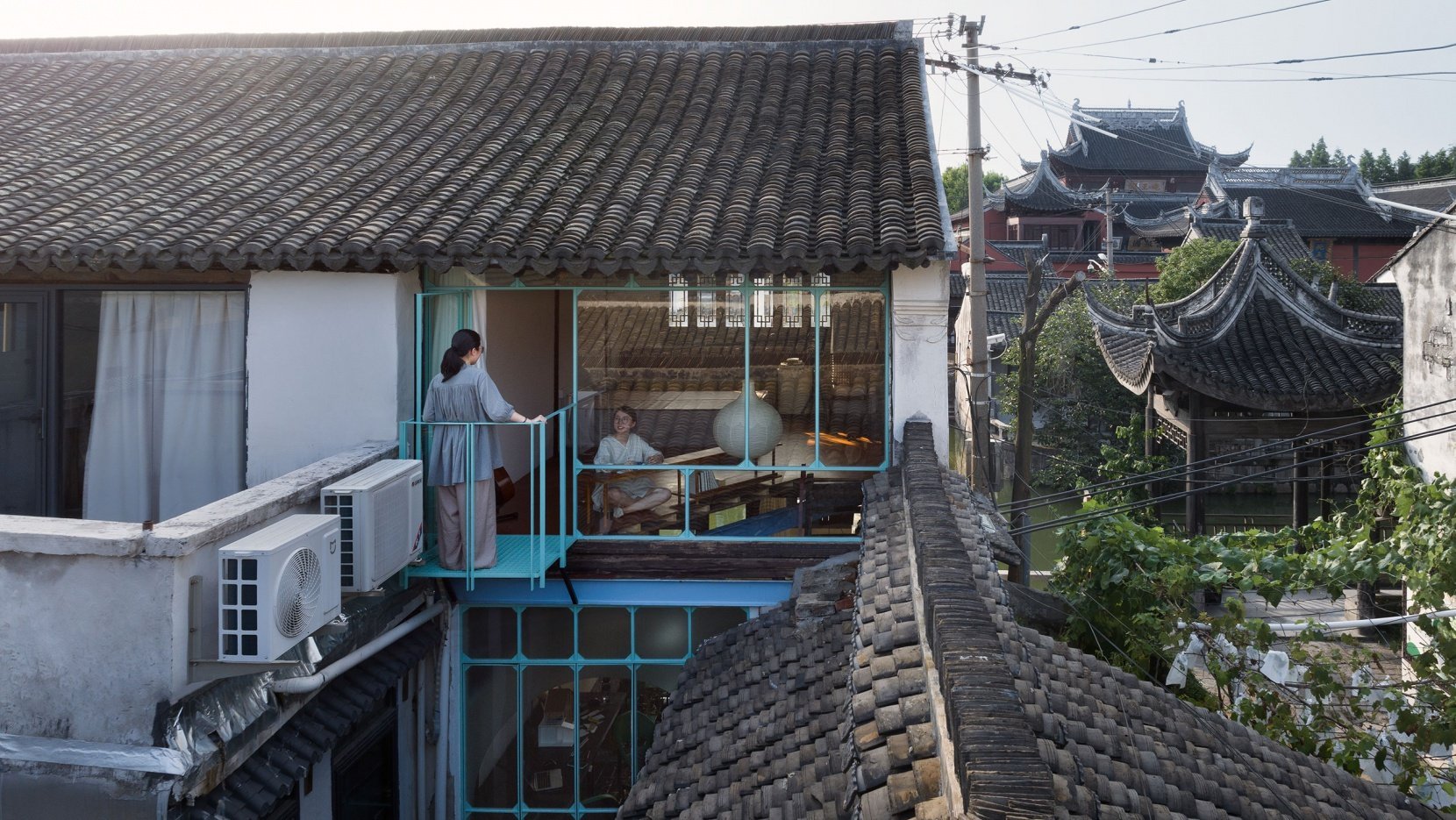 A Drab Dwelling in a Shanghai Water Town Gets a Playful Makeover by Atelier 6c