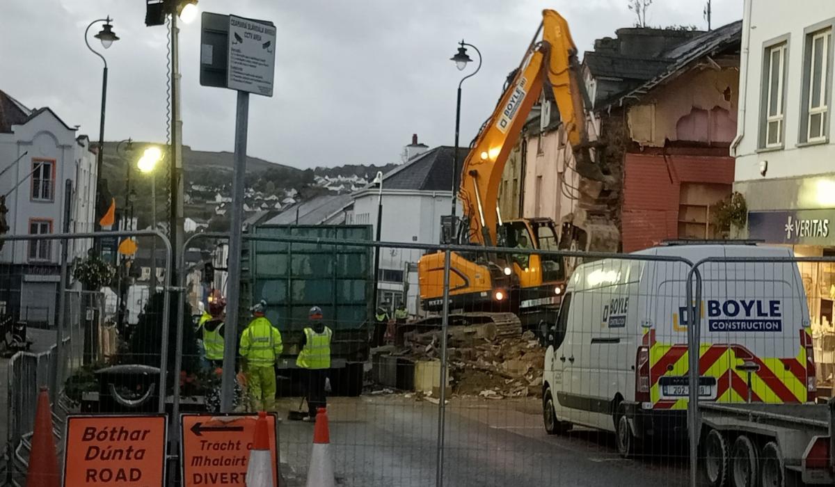 Funland no more as demolition works underway on Letterkenny's Main Street