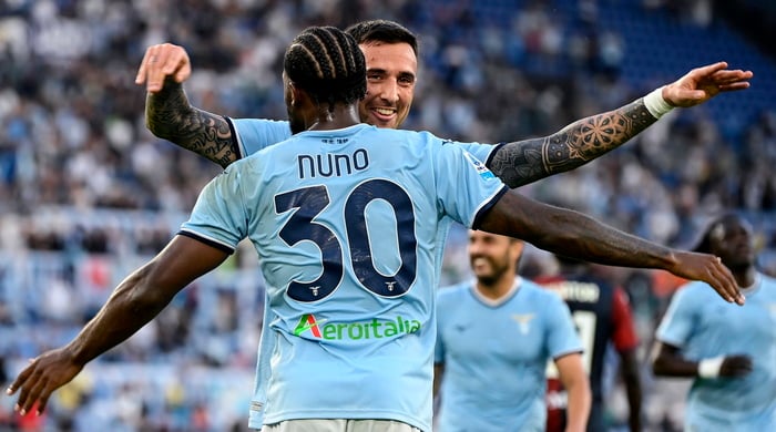 Soccer: Lazio stay third with 3-0 win over Genoa