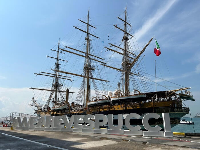 Amerigo Vespucci leaves Singapore, 'bridge between cultures'