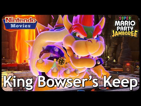 Super Mario Party Jamboree: King Bowser&#39;s Keep (4 players, Bowser VS Boo VS Bowser Jr. VS Spike)