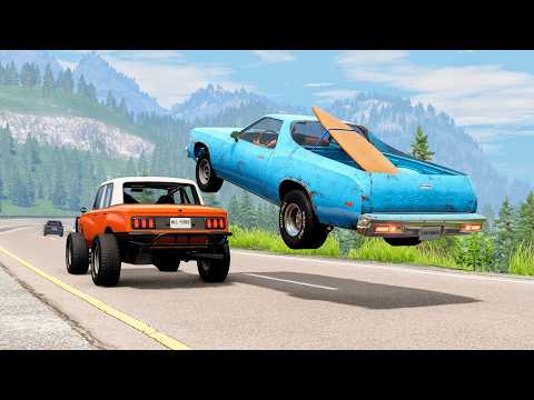 High Speed Traffic Car Crashes #211 - BeamNG Drive | CrashBoomPunk