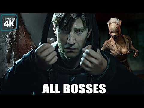 SILENT HILL 2 REMAKE - All Bosses &amp; Monsters (With Cutscenes) 4K 60FPS UHD PC