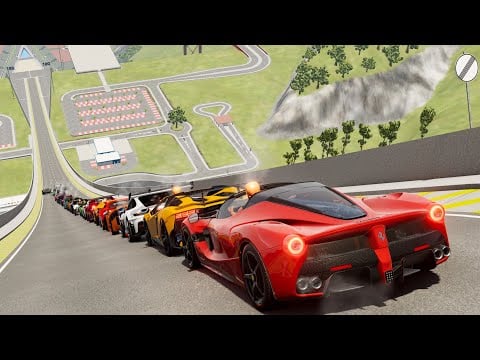 Big Ramp Supercar Jumps - BeamNG Drive Crashes | DestructionNation