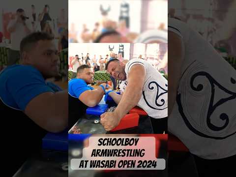 Schoolboy Armwrestling Matches at Wasabi Open 2024 #arm #wrestling #sports