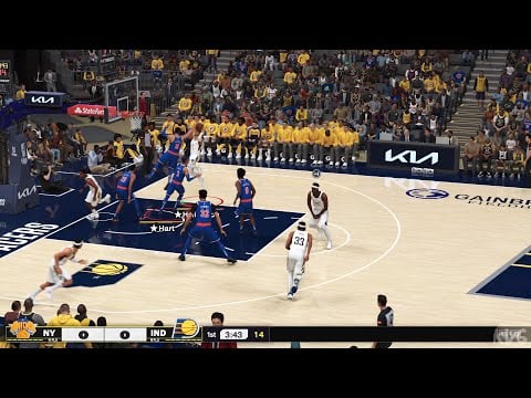 NBA 2K25 - New York Knicks vs Indiana Pacers - Gameplay (PS5 UHD) [4K60FPS]