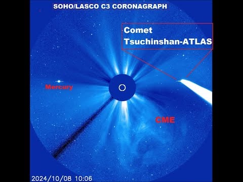 X-Class Flare Hurled A Significant CME Into Space - The CME Will Hit Both The Comet And Earth