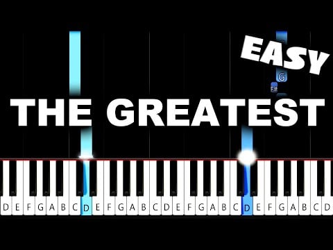 Billie Eilish - THE GREATEST - EASY Piano Tutorial