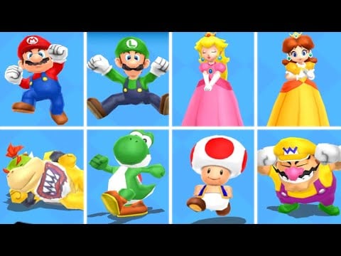 Mario Party Island Tour - All Winning Animations