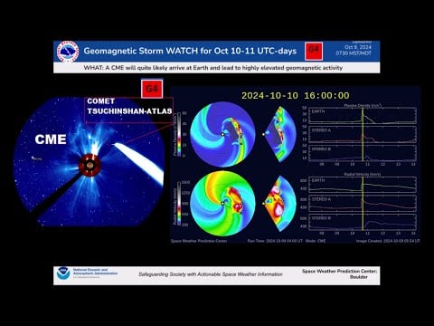 A Massive CME Will Jolt Earth&#39;s Magnetic Field - Severe Geomagnetic Storm Watch For Oct. 10-11