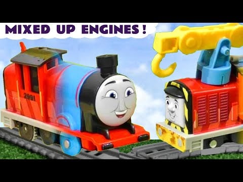 Mixed Up Thomas trains work together as a team in this Funlings story