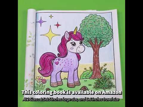 Beautiful Unicorn | Cute Coloring Page | Coloring Fun For Kids #coloringforkids #coloringfun