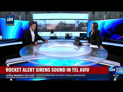 WATCH: Sirens sounds in Tel-Aviv over our broadcast with Benita Levin and Zach Anders