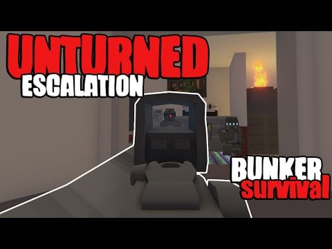 I Lived In A BUNKER For 24 Hours In Unturned ... (Unturned Survival Part 1)