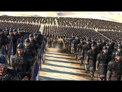 EASTER vs WESTERN Roman Empire (60K Men Land &amp; Siege Battle) - Total War ATILLA