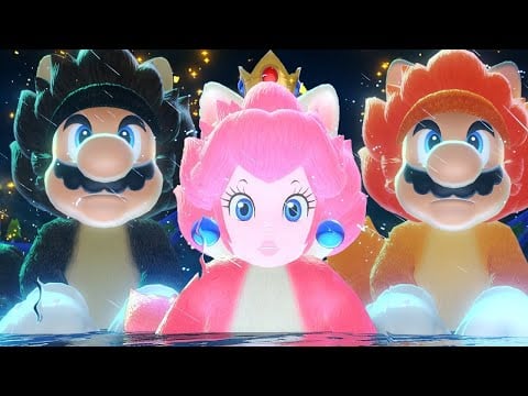 Super Mario 3D World + Bowser&#39;s Fury - All 3 Giga Cat Characteres (HD)