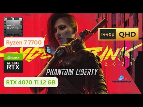 Cyberpunk 2077 - Ryzen 7 7700 + RTX 4070 Ti 12GB - Ray Tracing: Overdrive preset 1440p60